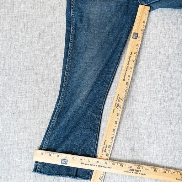Khaite Benny Cropped Flare Raw Denim Jeans size 26
